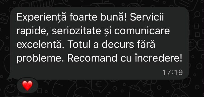 Feedback de la Liviu