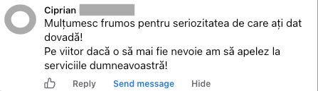 Feedback de la Ciprian